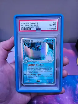 2006 Pokemon EX Dragon Frontiers Altaria Holo #90 PSA 8 with Guard - Image 1