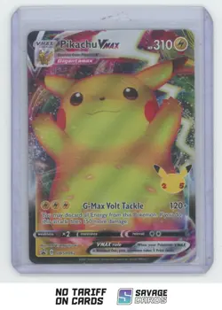 2021 Pokemon SWSH Black Star Promo Full Art Pikachu VMAX #SWSH062 - Image 1
