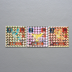 Pokemon AMADA Sticker Seal Articuno Zapdos Moltres Holo NM-EX Japanese j800 - Image 1