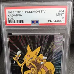 PSA 9 Pokemon Topps TV Series 1 Foil Kadabra #64 Low Pop Mint Vintage Topps - Image 2
