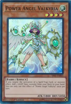 Power Angel Valkyria - SR05-EN003 - Super Rare - 1st Edition - Lightly Played - Image 1
