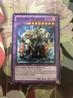 Yugioh! Gatling Dragon LCJW-EN267 1st Edition LP - Image 2