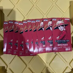 One Piece TCG - Lot Of 10 - Carrying On His Will Sleeved Booster - OP-13 English - Image 1