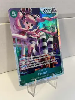 One Piece Perona OP14-033 Super Rare (SR) The Azure Sea's Seven - GEM MINT - Image 2