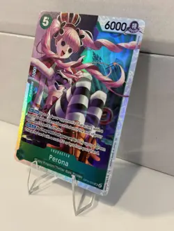 One Piece Perona OP14-033 Super Rare (SR) The Azure Sea's Seven - GEM MINT - Image 3