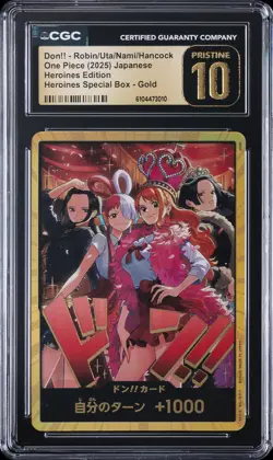 2025 ONE PIECE JPN HEROINES EDITION DON! ROBIN/UTA/NAMI/HANCOCK CGC 10 PRISTINE - Image 1