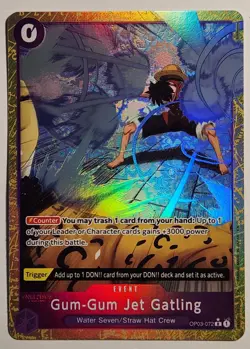 Gum-Gum Jet Gatling (Alternate Art) R PRB-02 OP03-072 NM - Image 1