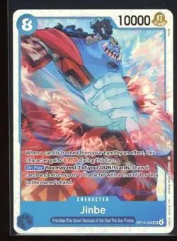 Jinbe One Piece OP14 The Azure Sea's Seven Super Rare #049 - Image 1