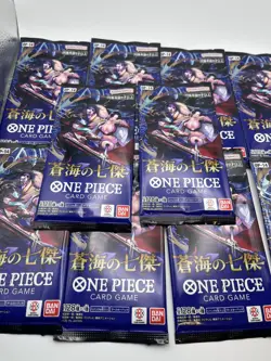 Lot Of 10 One Piece OP-14 The Azure Sea's Seven Booster Pack Japanese - Image 2