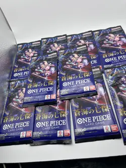 Lot Of 10 One Piece OP-14 The Azure Sea's Seven Booster Pack Japanese - Image 1