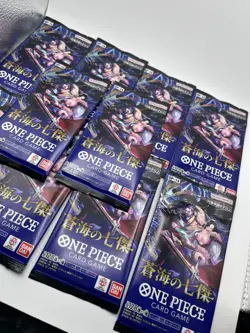 Lot Of 10 One Piece OP-14 The Azure Sea's Seven Booster Pack Japanese - Image 2