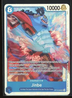 Jinbe One Piece OP14 The Azure Sea's Seven Super Rare #049 - Image 1