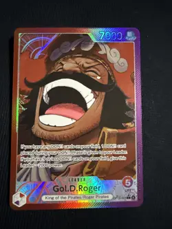 One Piece Carrying On His Will Near Mint Gol D. Roger OP13-003 Alt Art Leader - Image 1