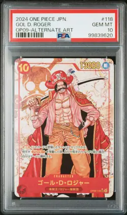 2024 ONE PIECE JPN EMPERORS IN THE NEW WORLD ALT ART #118 GOL D. ROGER PSA 10 - Image 1