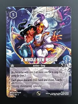 Disney Lorcana Promo Card - A Whole New World 10/C1/1 - NM+ - Image 1