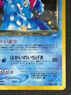 Dark Feraligatr Pokemon Card Japanese No.160 Neo Destiny Vintage Holo - Image 5