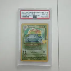 PSA 10 Venusaur 15/102 Celebrations Classic Collection Holo Graded Pokemon Card - Image 1
