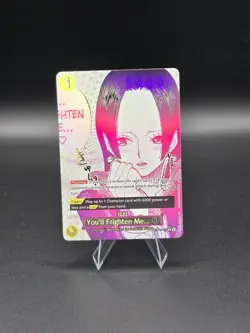 You’ll Frighten Me. Alt Art Op14-118 The Azure Sea’ Seven ONE PIECE Card Game - Image 1