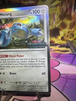 Metang - SVP090 - Black Star Promo - Temporal Forces - Pokemon Card - NM Holo - Image 2