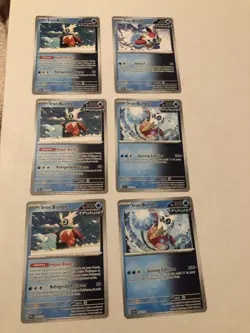 Lot Of 6 Iron Bundle Pokemon Cards - Image 1