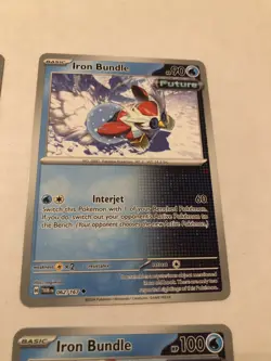 Lot Of 6 Iron Bundle Pokemon Cards - Image 4