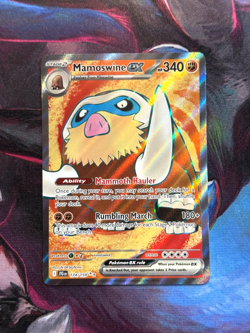 Pokemon TCG Card Mamoswine ex 174/159 Journey Together Ultra Rare Full Art - NM - Image 1