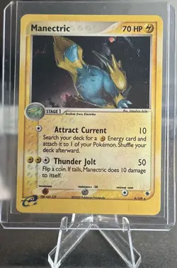 Manectric 9/109 Holo Rare Ruby and Sapphire Pokemon Card - Image 1