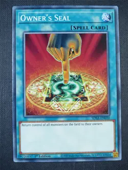 Owner's Seal SDSA - 1st ed Yugioh Card #8ER - Image 1