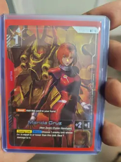 Marida Cruz GD01-093 R+ Alt Art Foil GUNDAM NEWTYPE RISING TCG CARD NM ENGLISH - Image 1