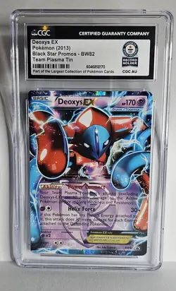 Deoxys EX - BW82 - Pokemon Black & White Promo Ultra Rare Card CGC AU - Image 1