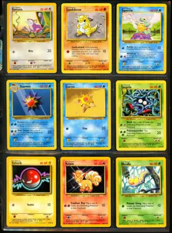 1999 Pokemon BASE SET Unlimited Edition COMPLETE Non Holo COMMON Cards Lot NM - Image 4