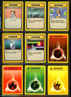1999 Pokemon BASE SET Unlimited Edition COMPLETE Non Holo COMMON Cards Lot NM - Image 5