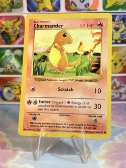 Pokemon TCG Charmander Base Set, Card 46/102, Regular Shadowless Common - Image 3