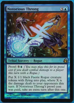 Notorious Throng FOIL Morningtide PLD Blue Rare MAGIC CARD (ID# 469118) ABUGames - Image 1