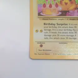Pokemon TCG Birthday Pikachu Card - Holo Rare Promo 50 Hp - Image 2