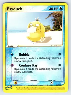Psyduck 44/95 2004 EX Team Magma Vs. Team Aqua Pokemon Card Sugimori Art - VLP - Image 1