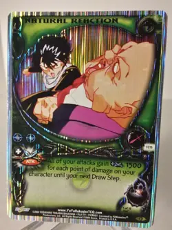 Yu Yu Hakusho TCG CCG Natural Reaction TC15 Lined Foil Spirit Pack 3 Card - Image 1