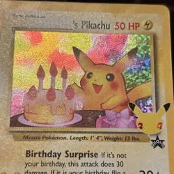 Pokemon TCG Birthday Pikachu Celebrations Classic Collection Promo Card #24 - Image 1