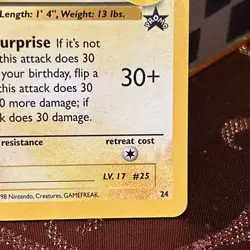 Pokemon TCG Birthday Pikachu Celebrations Classic Collection Promo Card #24 - Image 5
