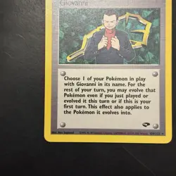 Pokemon Vintage Non-Holo Rare Giovanni 104/132 Gym Challenge 2000 WotC - Image 5