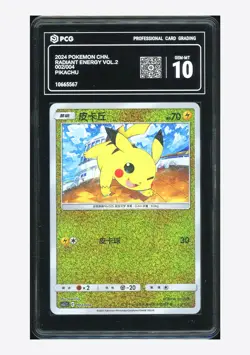 Pokemon PCG 10 Pikachu Holo 2024 002/004 CS5.1C S.Chinese - Image 1