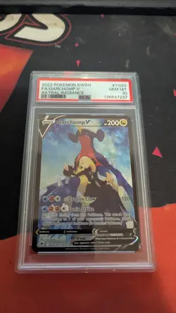 2022 POKEMON SWORD & SHIELD ASTRAL RADIANCE #TG23 FULL ART/GARCHOMP V PSA 10 - Image 1
