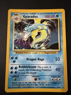 1999 POKEMON GAME 6 GYARADOS-HOLO - Image 1