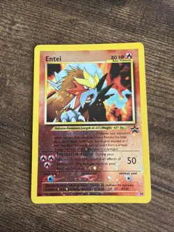Pokemon TCG Entei Wizards Black Star Promos 34 Holo Promo MP - Image 1