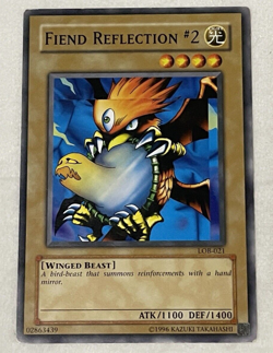 Fiend Reflection #2 - MISPRINT LOB-021 - YuGiOh - Misprinted Artwork - Vintage - Image 1