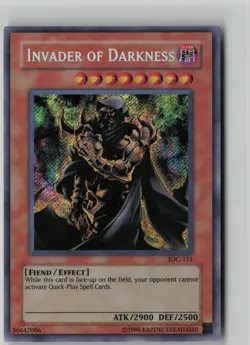 Invader of Darkness Secret Rare Invasion of Chaos IOC-111 NM - Image 1