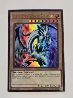 Blue-Eyes White Dragon LCKC-EN001 Ink Error Yugioh Legendary Collection Kaiba NM - Image 1