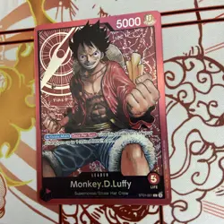 One Piece English Monkey.D.Luffy ST01-001 Leader - Lightly Played - Image 3