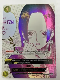 ONE PIECE You'll Frighten Me... ♡ Alt Art OP14-118 THE AZURE SEA'S SEVEN English - Image 1