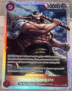 Edward.Newgate OP02-004 SR One Piece CCG NM/M - Image 1